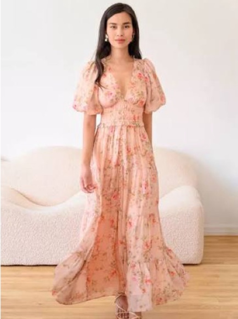 YUMI KIM Viva Maxi Dress in Flirty Floral Blush